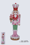 XR13123 RESIN NUTCRACKER w/PEPPRMINT,18"